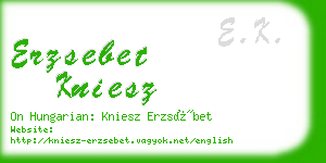 erzsebet kniesz business card